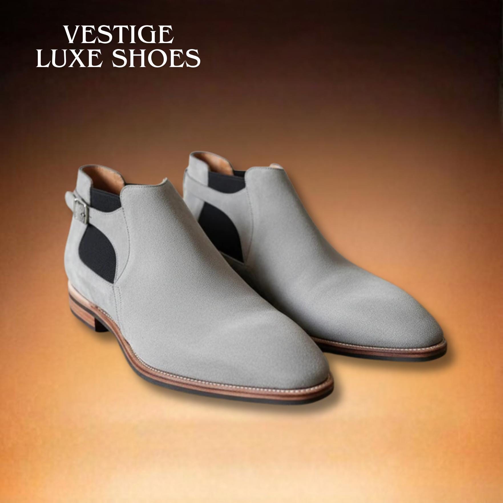 light grey men's dress shoes Men Shoes Viotti-179-011-Grey – Men Suits Direct main image 1