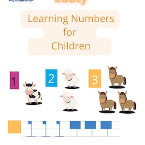 Counting to 20 – 14-page children's math worksheet | Printable PDF – Learning through play Montessori