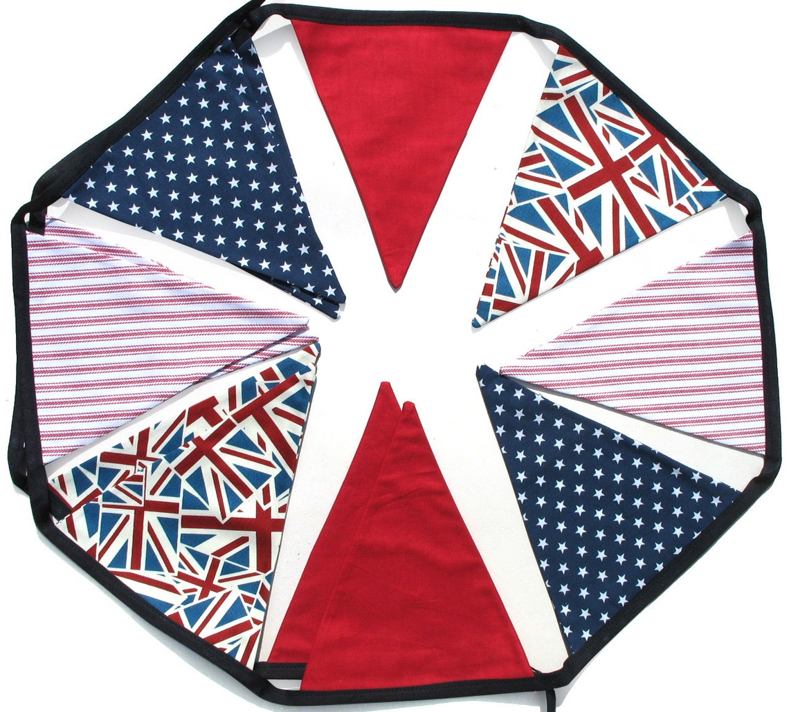 Union Jack Stars & Stripes Flag Bunting. HANDMADE . Party Etsy