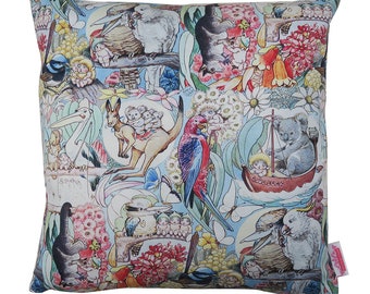 Cushion  - May Gibbs 'Mays folklore Tales'  . Handmade .  Christmas Birthday Gift Idea