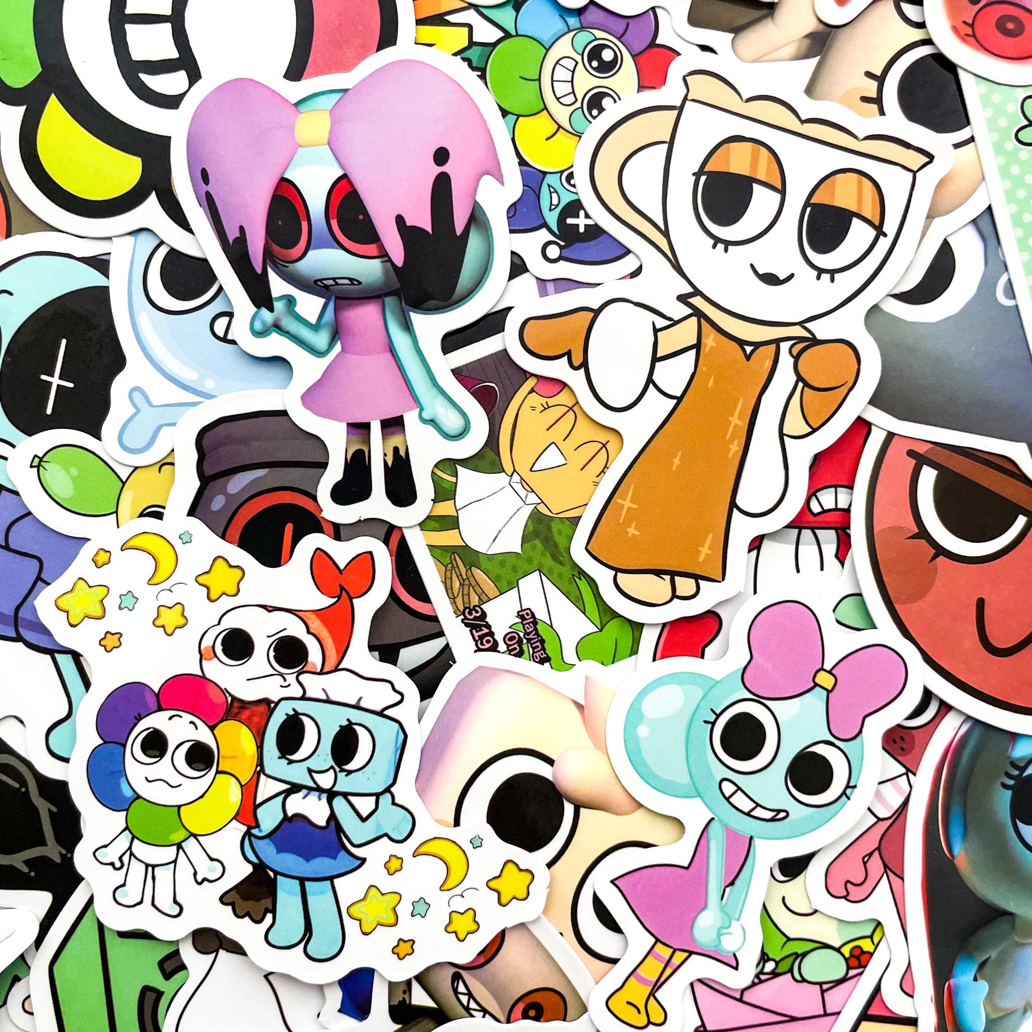 50 Random Dandys World Stickers, Kawaii Monster Stickers, Funny Game ...
