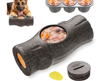 Indestructible Dog Chew Toy With Frozen Treat Holder - For Aggressive Chewers