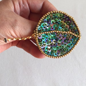 Jewelry beaded leaf brooch, beaded brooch, handmade jewelry brooch