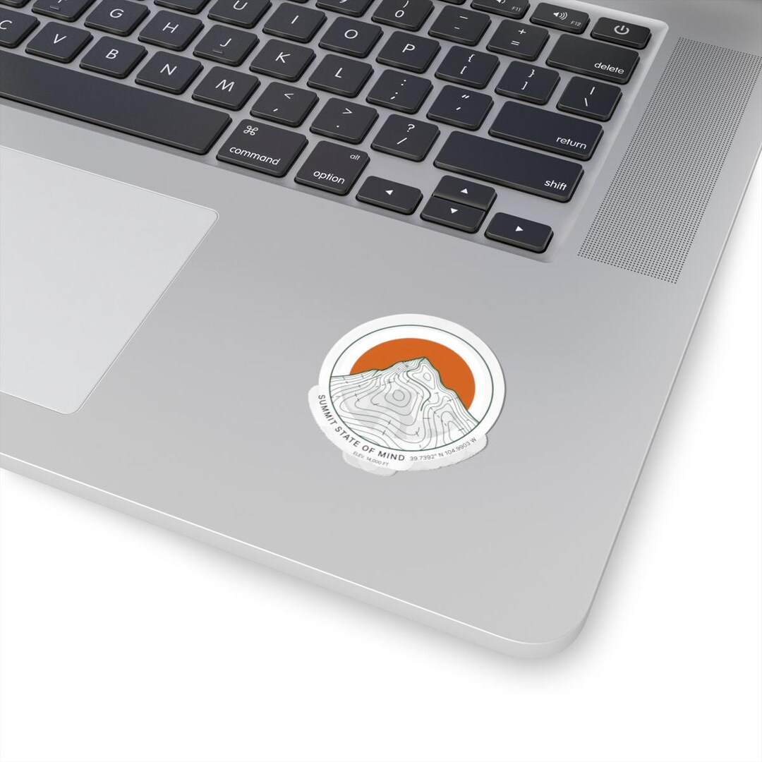 Summit State of Mind Mountain Sticker | Kiss-cut Outdoor Decal - Etsy