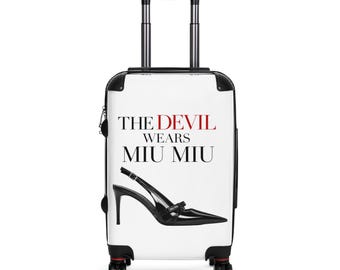 The Devil Wears Miu Miu Suitcase | Fashion Quote Luggage
