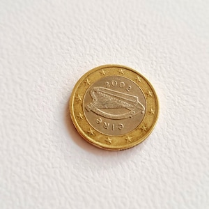 Sällsynt 1-euromynt Irland 2002