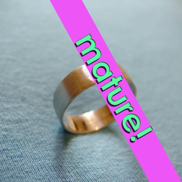 silver vagina ring,erotic jewelry,fetish,handmade