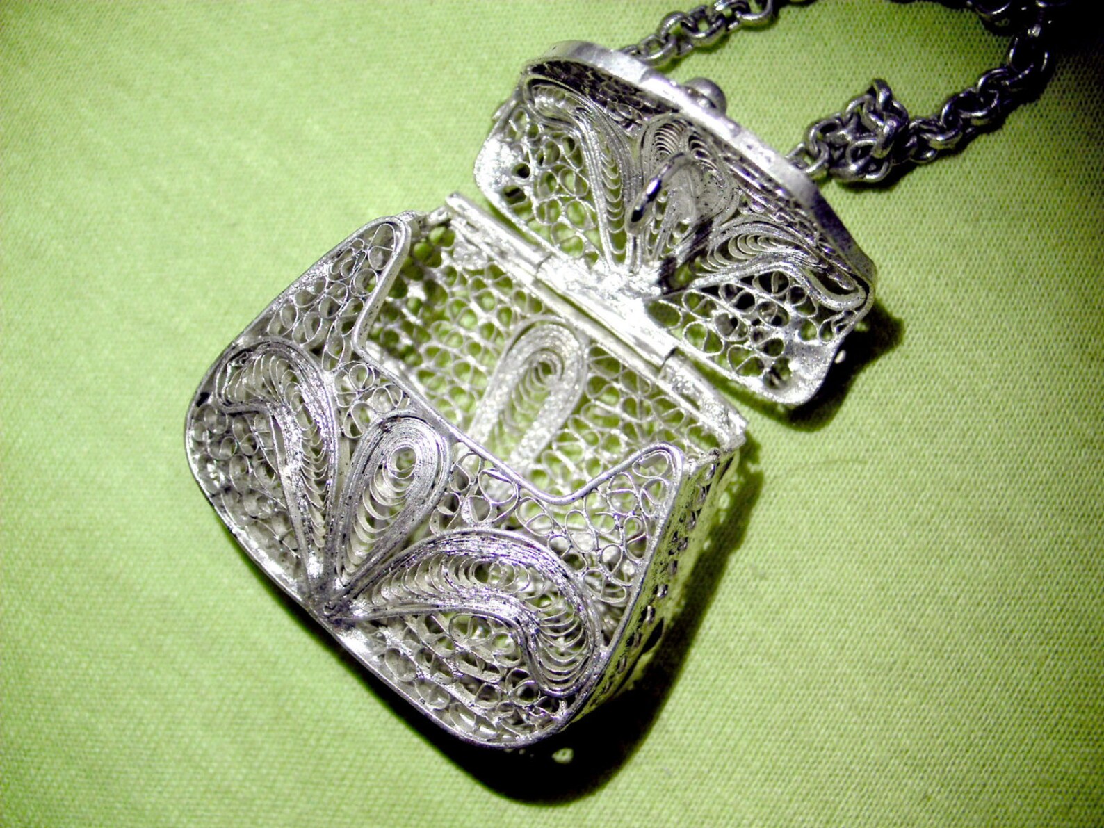 Bag Purse Necklacehandmade Antique 60'svintage Necklace Etsy