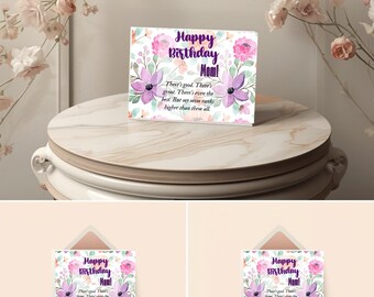 Tarjeta de cumpleaños imprimible para la mejor mamá del mundo / Tarjeta divertida y amorosa para mamá / Tarjeta de cumpleaños doblada para mamá / Descarga instantánea
