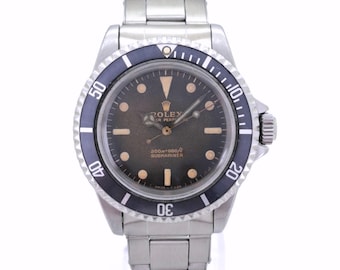 Rare Vintage 1965 Rolex Submariner 5513 Matte Dial Caliber 1520 | Authentic Swiss Luxury Men's Diver Watch | Collector's Timepiece