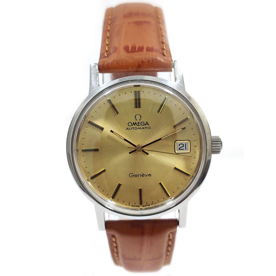 Vintage Omega Geneve Automatic Caliber 1012 Ref 166.0163  display picture 2