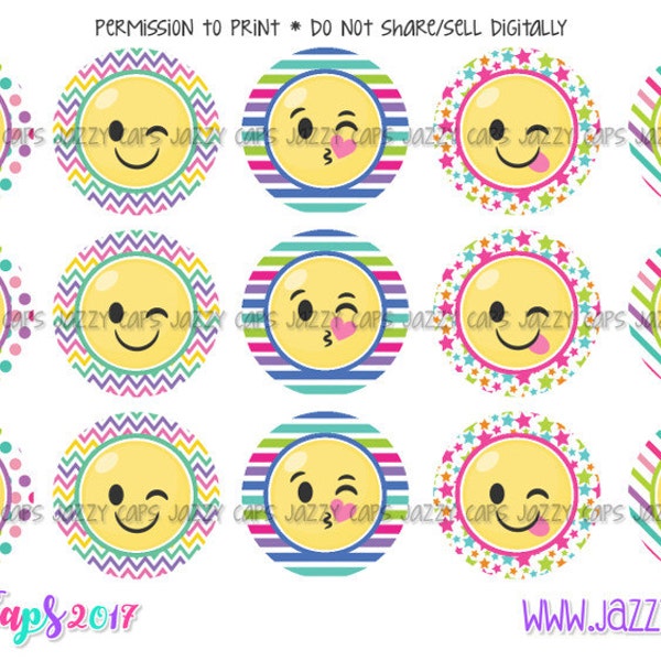 Bottle Cap Emoji Etsy