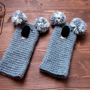 Koala Fingerless Gloves Handmade Free Shipping Worldwide image 3