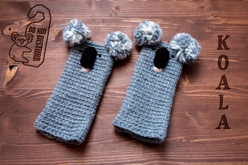 Koala Fingerless Gloves Handmade Free Shipping Worldwide image 3