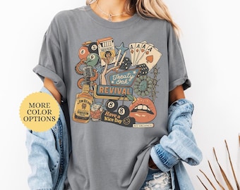 Treaty Oak Revival Shirt, Country Music Shirt, Western Cowboy Tee, Cowgirl Concert Shirt, Southern Music Lover Gift, Western Graphic Tee
