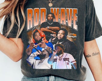 Rod Wave Merch T-Shirt: Vintage Graphic Style Concert Tee, Don't Look Down Tour Concert T-Shirt