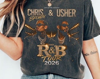Chris Brown Usher R&B Tour 2026 Concert T-Shirt