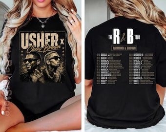 Chris Brown and Usher R&B Tour 2026 Shirt | Concert Tee, Sweatshirt