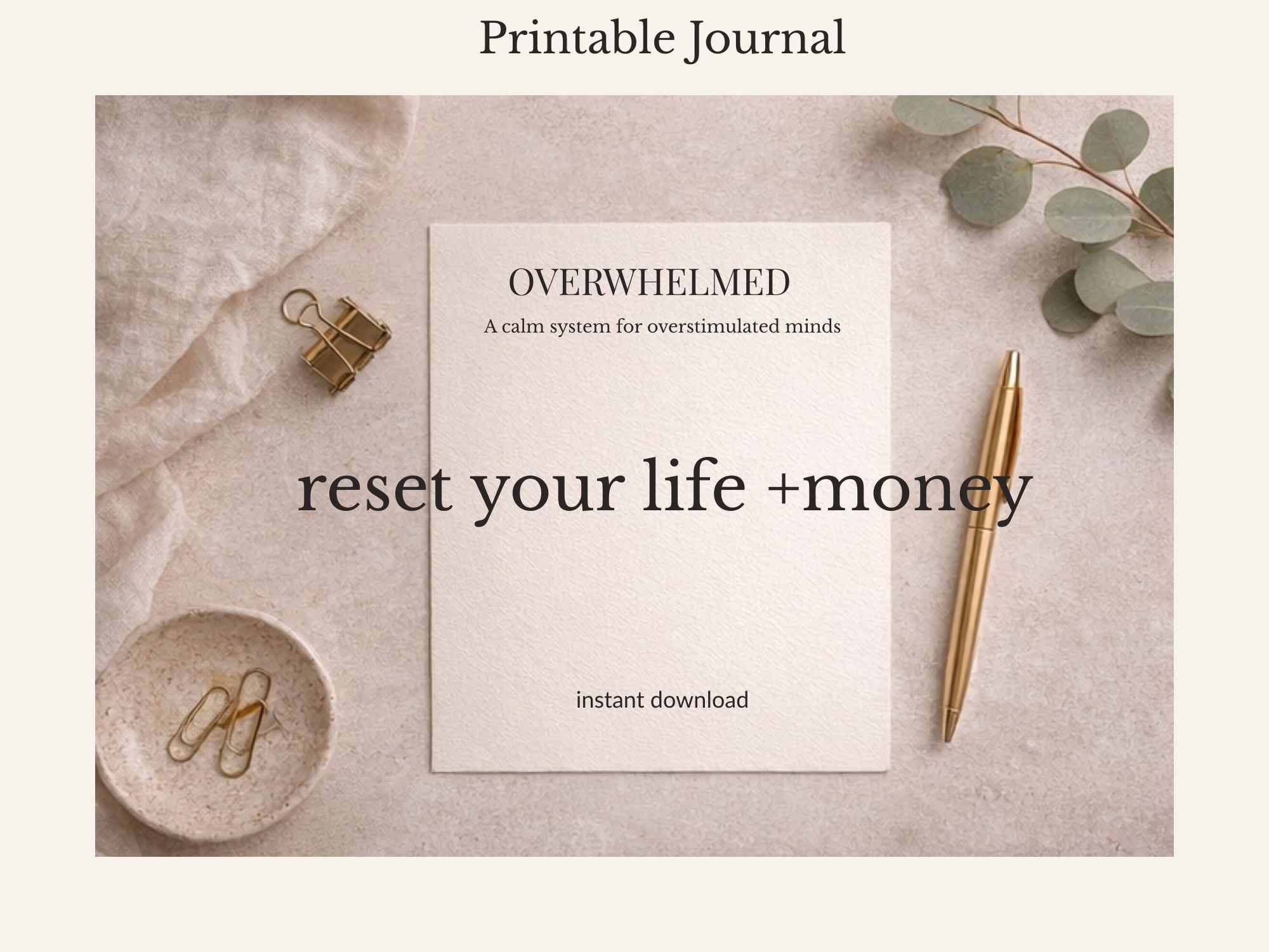 Clarity and Control Journal | Printable Reflection Workbook | Financial ...
