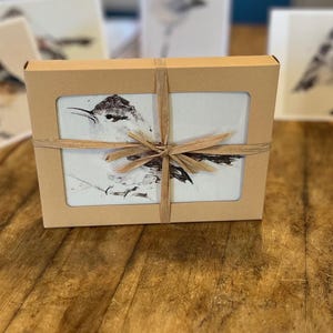 Coffret de cartes de correspondance d'art d'oiseau