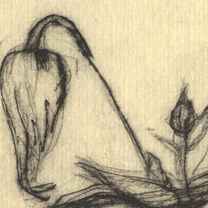 Flower Drypoint Print Clematis image 2