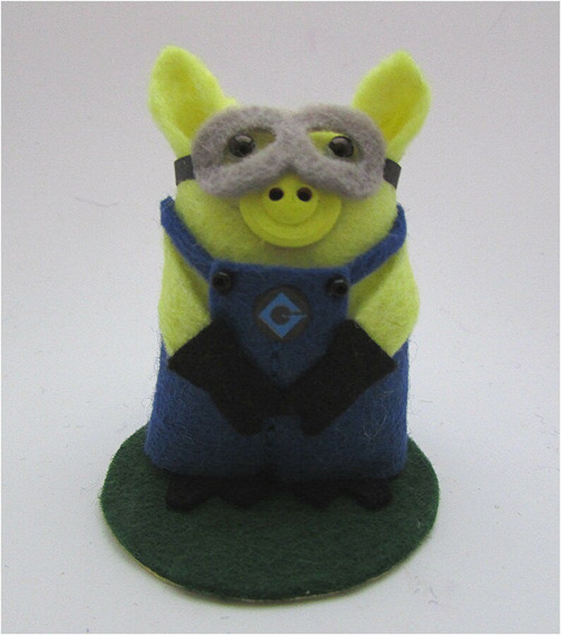 Minion Minion Pig Despicable Me Pig Ornament Pig Gift Etsy