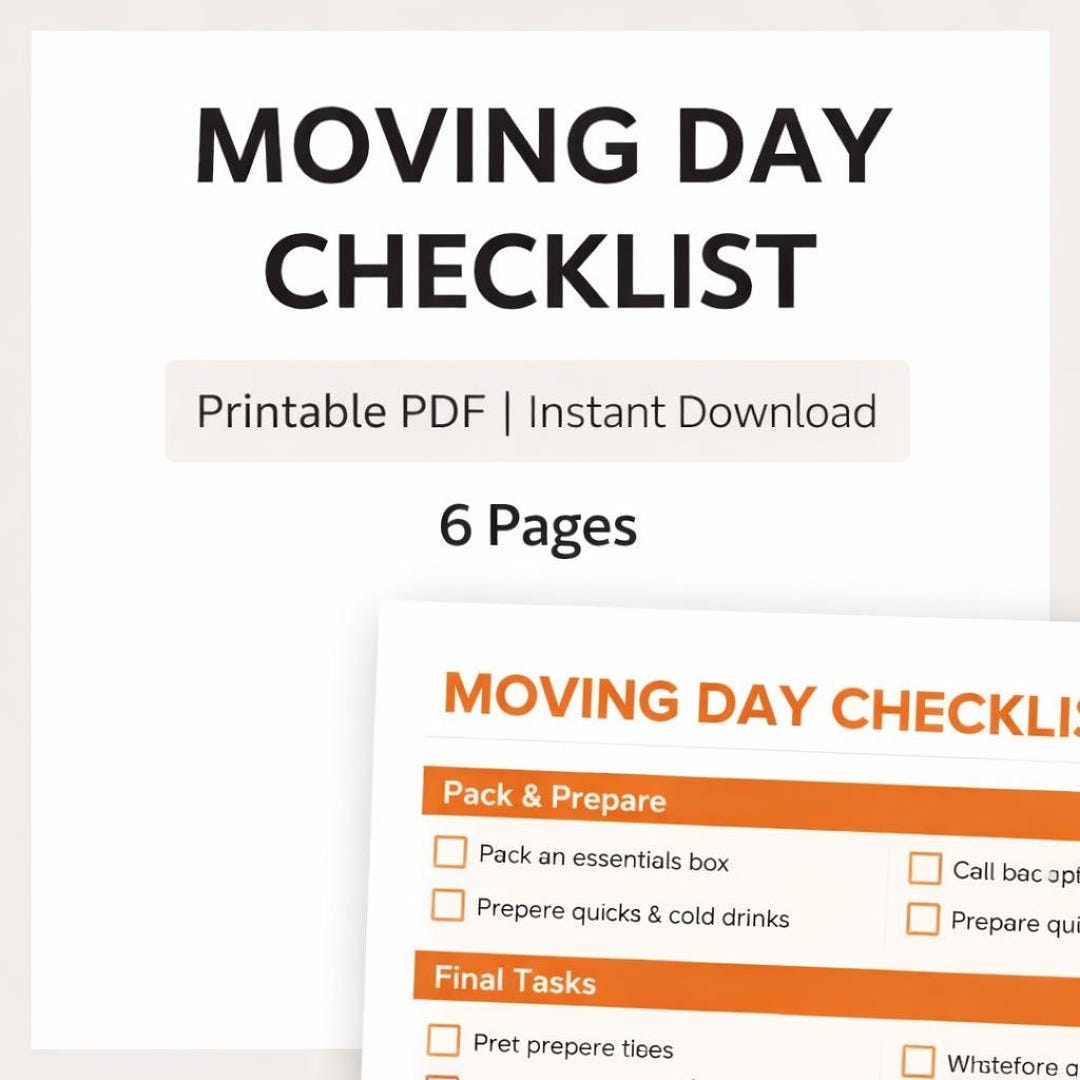 Home Buying & Selling Checklist Printable PDF - Real Estate Planning ...