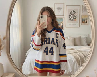 Briar University Hawks Hockey Jersey, Garrett Graham 44 Hockey Romance Jersey, Off Campus Bookish Apparel, Logan, Di Laurentis Tucker