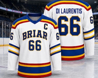 Custom Briar University Hawks Hockey Jersey, Briar U Laurentis Hockey Romance Shirt, Off Campus Bookish Apparel, Graham, Logan, Tucker