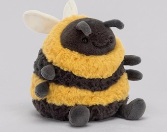 Albee Bee Plush Toy | Soft Stuffed Animal | Kawaii Bee Doll for Kids | Cozy Comfort Plush Gift