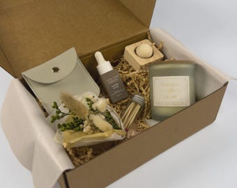 Self Care Gift Box for Her – Candle Diffuser Oil Set | Calm Relaxation Gift Canada