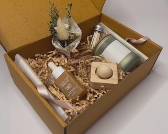 Self Care Gift Box for Her – Candle Diffuser Oil Set | Calm Relaxation Gift Canada
