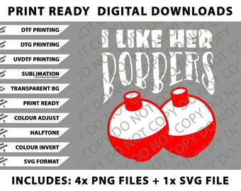 Men'S I Like Her Bobbers Png Bundle, Digital Downloads Funny Fishing Couples Gifts