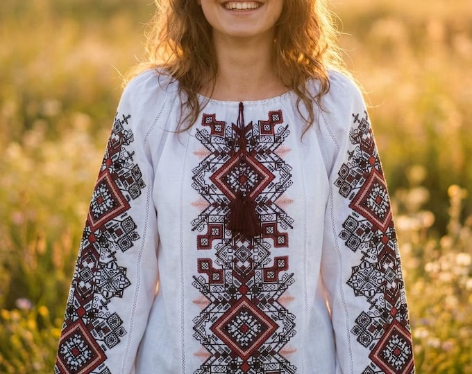 Ukrainian vyshyvanka is a traditional shirt decorated with embroidery a symbol of Ukraine's cultural identity.