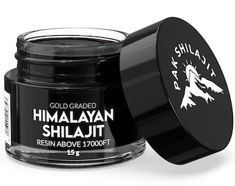 Himalayan Shilajit Resin, Gold Shilajit, Shilajit for Men and Women, Pure Shilajit Resin, Natural Shilajit, Organic Shilaljit, 15 Grams