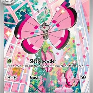 pokemon card vivillon PSA 10]{107/106} Attack 2 Vivillon Cards - Etsy