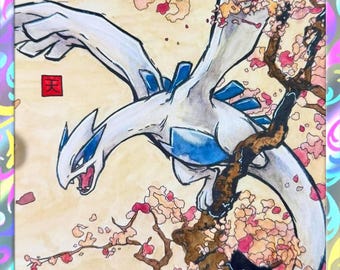 Lugia - Pokemon Custom Fan Art Hand Made Card