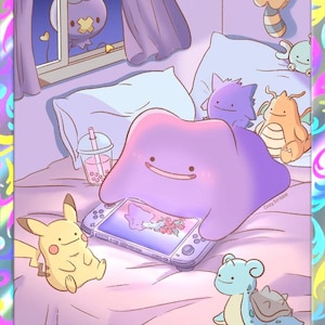 Dito – Pokémon-Fanart-Karte (handgefertigt)