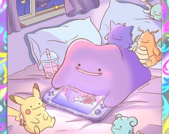 Dito – Pokémon-Fanart-Karte (handgefertigt)