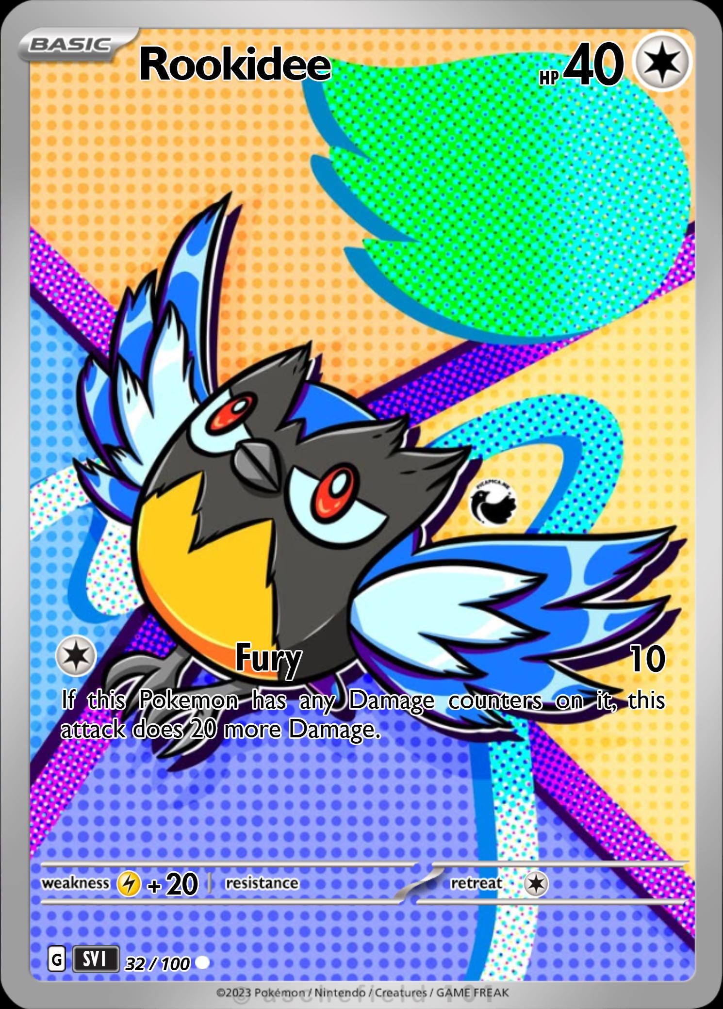 rookidee pokemon card PSA 10 Snow Hazard SV2P #082 Japanese RarityCommon Hit Points60 HP Colorless Send Back (10) Switch out your opponents Active Pokémon to the Bench Rookidee AR 082/071 SV2P Snow