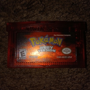 Pokemon Rubin - Nintendo Gameboy Blidekartsche (Arbeitet & Speichert)