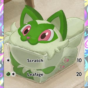 Sprigatito – Pokémon-Fanart-Karte (handgefertigt)