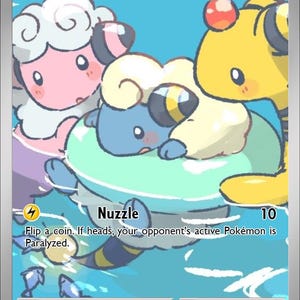Mareep – Pokémon-Fanart-Karte (handgefertigt)