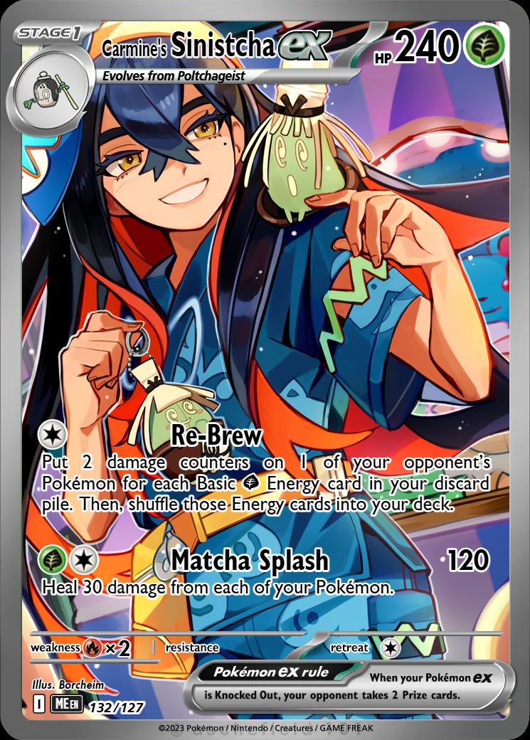 sinistcha pokemon card halloween ex - 023/167 - Twilight Masquerade RaritySpecial Illustration Rare Hit Points240 HP Colorless Re Sinistcha 022/167 Cosmos Holo Rare
