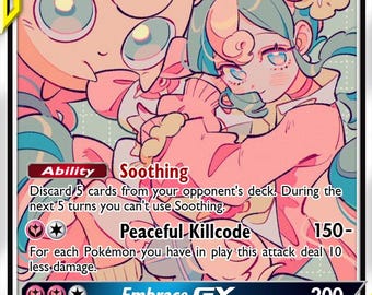 Hatsune Miku & Jigglypuff GX - Pokémon Custom Fan Art Hand Made Card