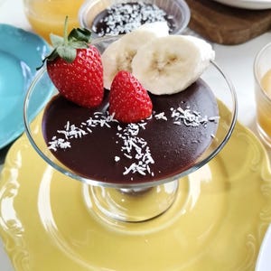 Cocoa Puding, Homemade Dessert, Refreshing Cocoa Snack
