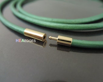 Finding - 2 Sets of Gold Open Round Buckle Ends Clasp Connector 17mm x 4mm ( Inside 3mm Diameter )