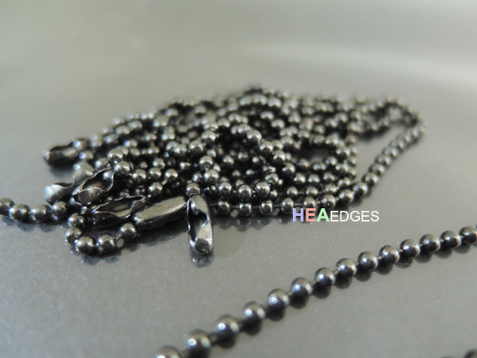 Ball Chain Keychain 140mm 10pcs Finding Black Small Ball Etsy