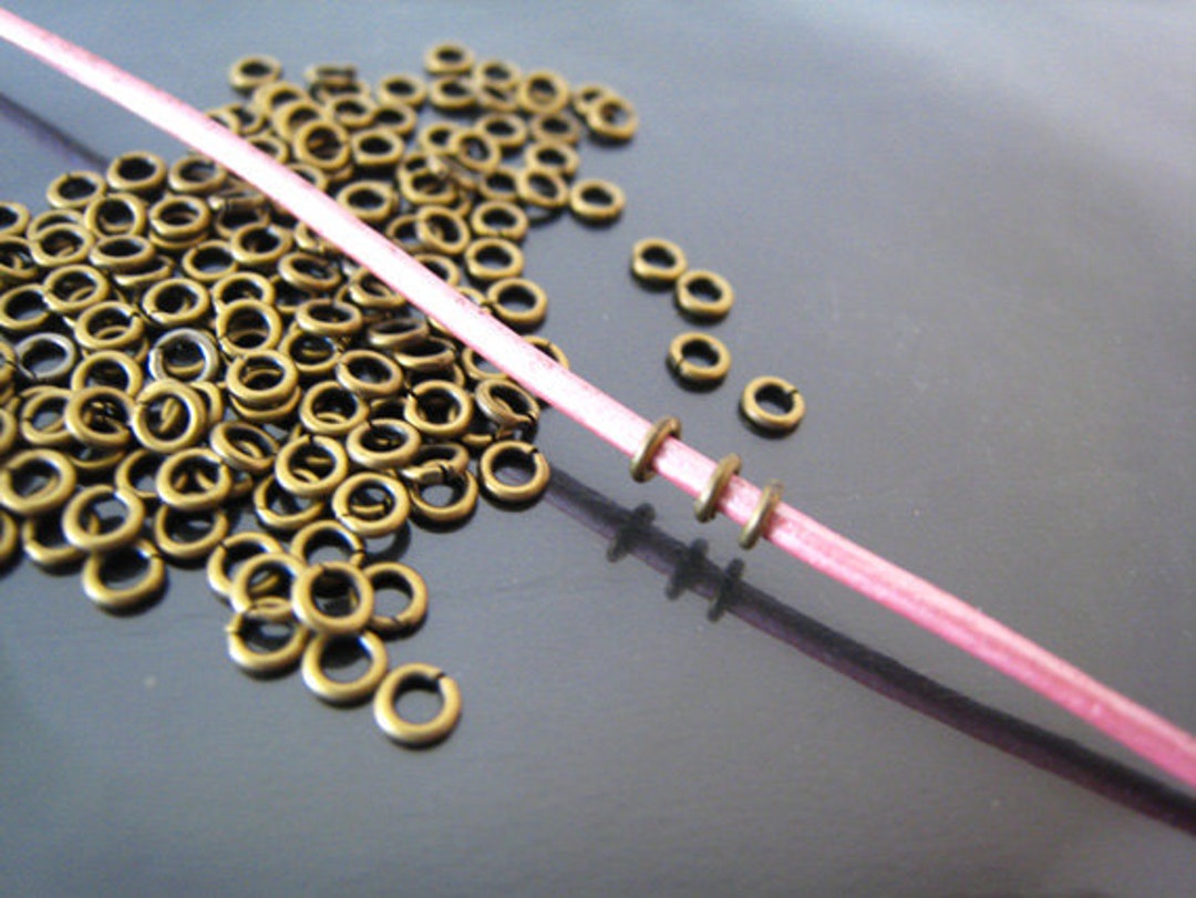 Antique Brass Smallest Open Jump Rings Finding 20 Pcs 3mm Etsy