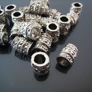 Finding 6 Pcs Silver Round Crimp Tubes for Leather and - Etsy